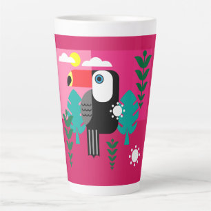 Tropical Rainforest Toucan Latte Mug