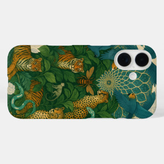 Tropical Rainforest Wildlife – Artistic Jungle iPh iPhone 16 Case
