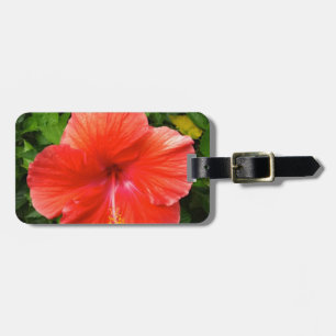 Tropical Red Hibiscus Bonita Springs Florida Luggage Tag