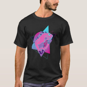 Tropical Reptile Animal Pet Lizard  Vaporwave Igua T-Shirt