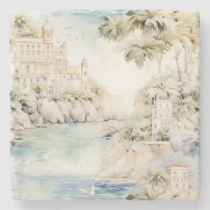 Tropical Resort Ocean Sea Coast Stone Coaster