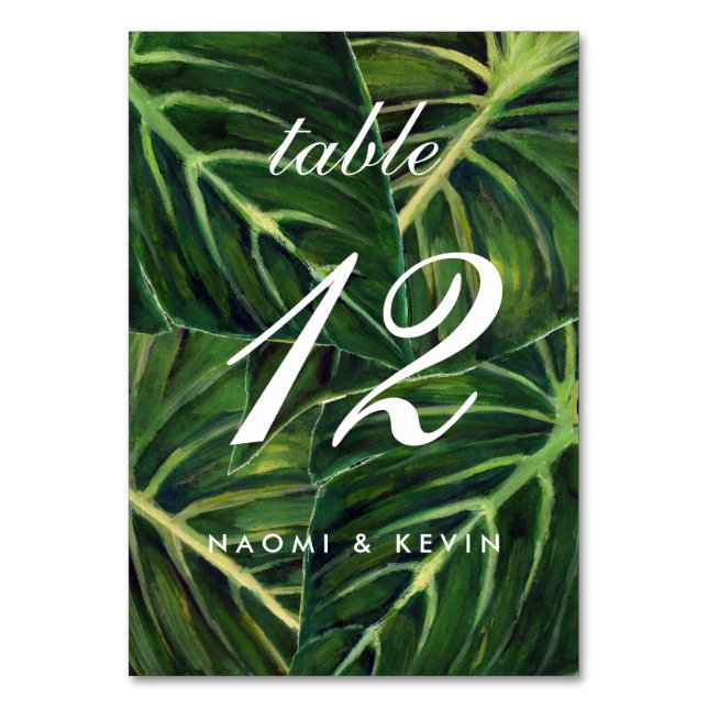 Tropical Romance / Table No. Number (Front)