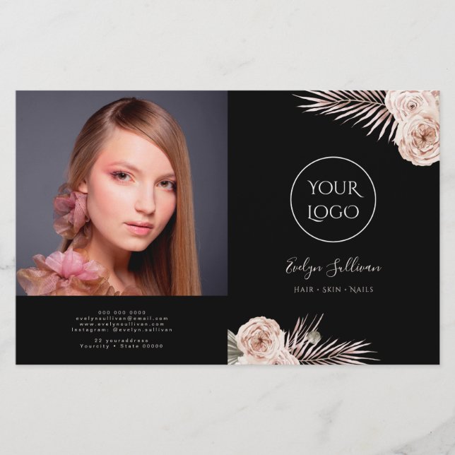 Tropical roses bifold brochure (Front)