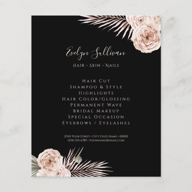 Tropical roses flyer (Front)