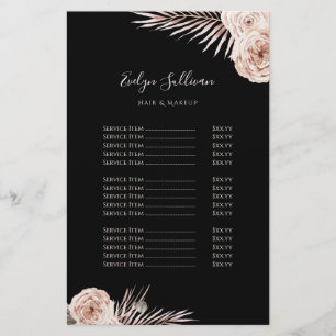 Tropical roses price list flyer