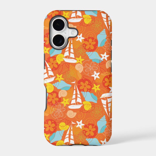 Tropical Sailboat Pattern (Back)