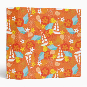 Tropical Sailboat Pattern Binder