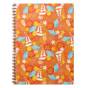 Tropical Sailboat Pattern Notebook