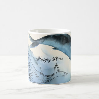 Tropical sand beach ocean coffee  mug