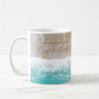 Tropical sand beach ocean sunny waves beach house