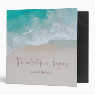 tropical sand beach ocean the adventure begins binder