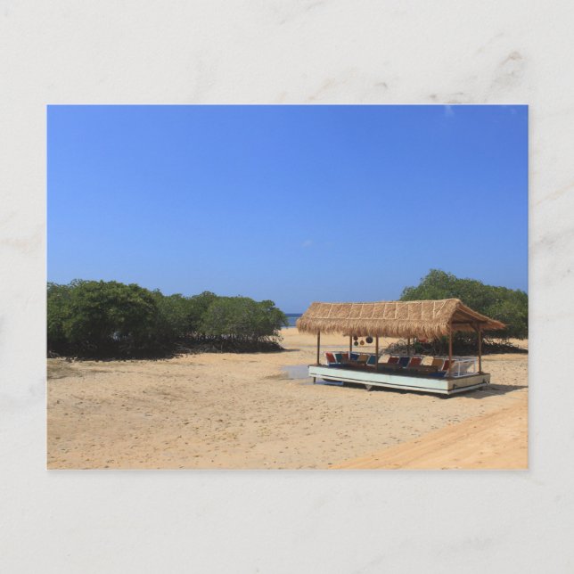 Tropical sandy beach postcard (Front)