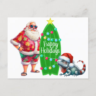 Tropical Santa  Postcard