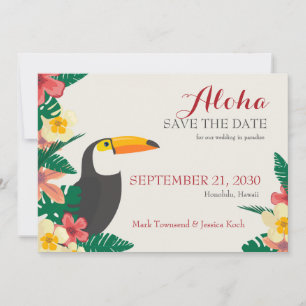 Tropical Save the Date Annonce