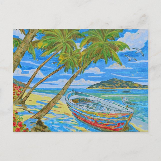 Tropical Scene 2  Postcard (Front)