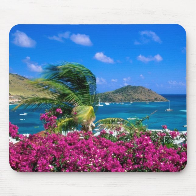 Tropical Scene Mouse Pad (Front)