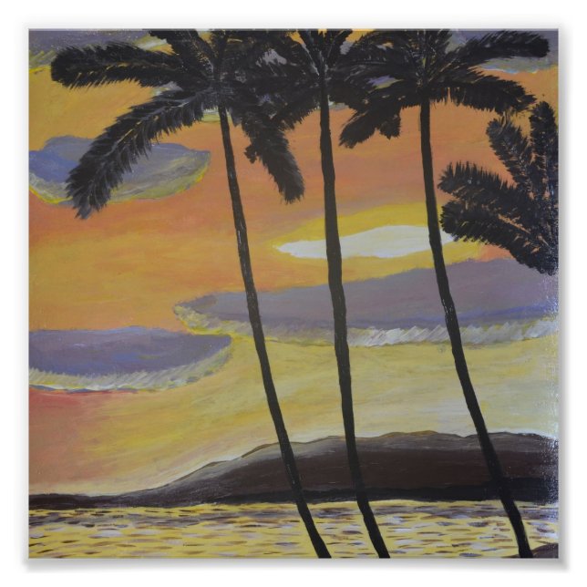 Tropical Scene print  (Front)
