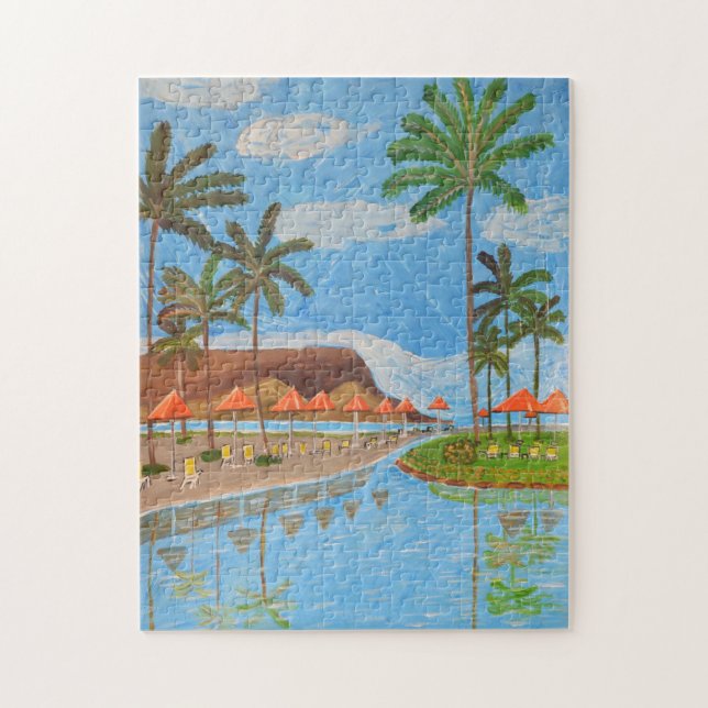 Tropical Scene Puzzle  (Vertical)