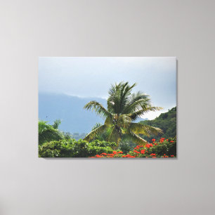 tropical scenery canvas print