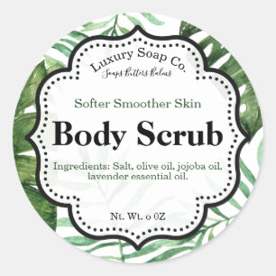 Tropical Scrub Label