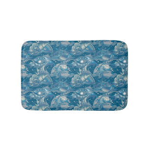 Tropical Sea Pattern Bath Mat