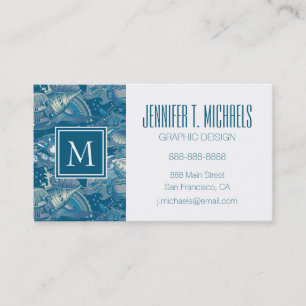Tropical Sea Pattern Business Card