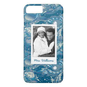 Tropical Sea Pattern   Your Photo & Name Case-Mate iPhone Case