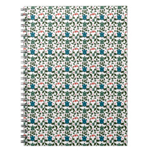 Tropical Sea Turtle Floral Pattern   Coastal Ocean Notebook