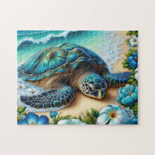 Tropical Sea Turtle Jigsaw Puzzle