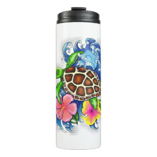 Tropical Sea Turtle Thermal Tumbler