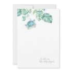 Tropical Sea Turtle Wedding Thank You Cards