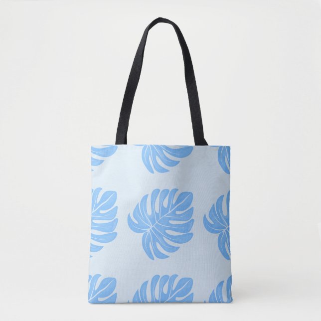 Tropical seamless ethnic pattern with exotic leave tote bag (Front)