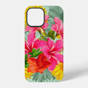 Tropical Seamless Hibiscus iPhone 12 Case