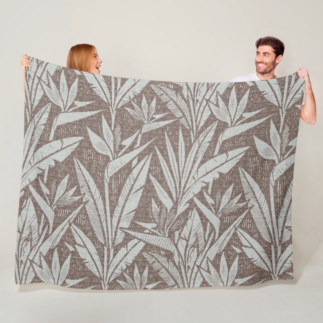 tropical seamless pattern fleece blanket (In Situ)