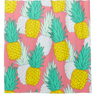 Tropical seamless pattern with exotic pineapples.