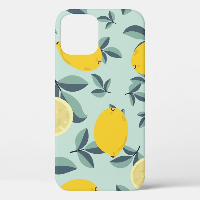 Tropical seamless pattern with yellow lemons Case-Mate iPhone case (Back)