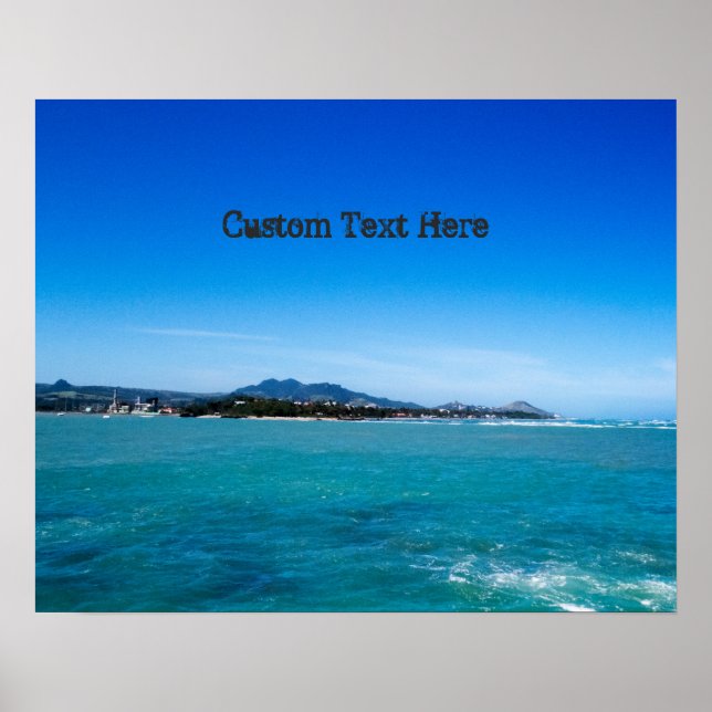 Tropical Seascape Poster (Front)
