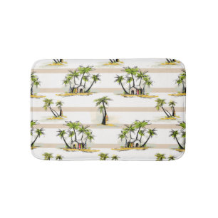 Tropical Shack And Palms Bath Mat