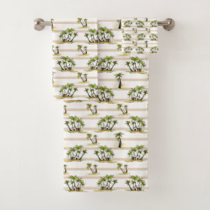 Tropical Shack And Palms Bath Towel Set