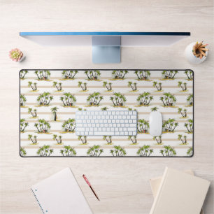 Tropical Shack And Palms Desk Mat