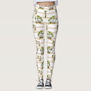 Tropical Shack And Palms Leggings
