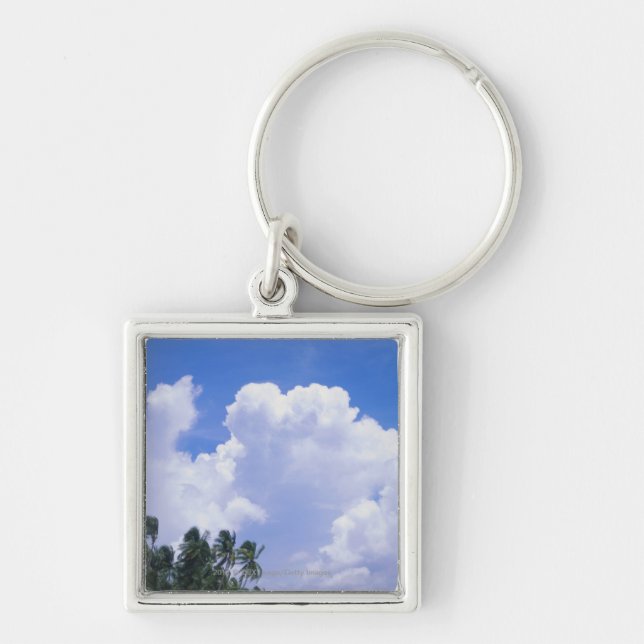 Tropical shoreline keychain (Front)