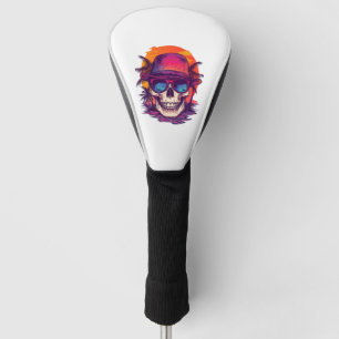 Tropical Skull Vibe Golf Head Cover