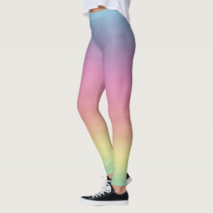 Tropical Sky Colourful Rainbow Gradient Leggings