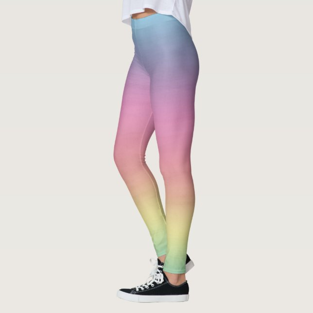 Tropical Sky | Colourful Rainbow Gradient Leggings (Left)