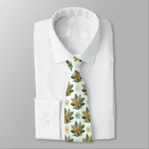Tropical Sloth Pattern Tie