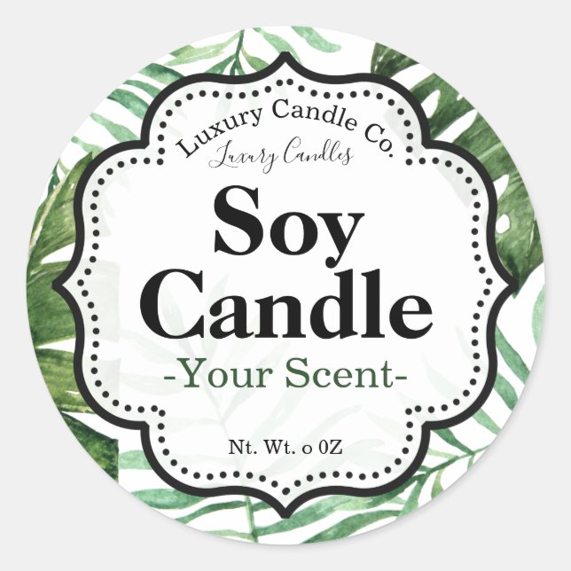 Tropical Soy Candle Labels (Front)
