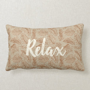 Tropical Spa Coordinates- Palm Leaves Reversible Lumbar Pillow