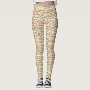 Tropical Spa Coordinates- Tribal Zig Zag Leggings