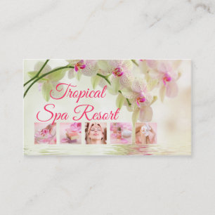 Tropical Spa Resort Creamy Carte de visite